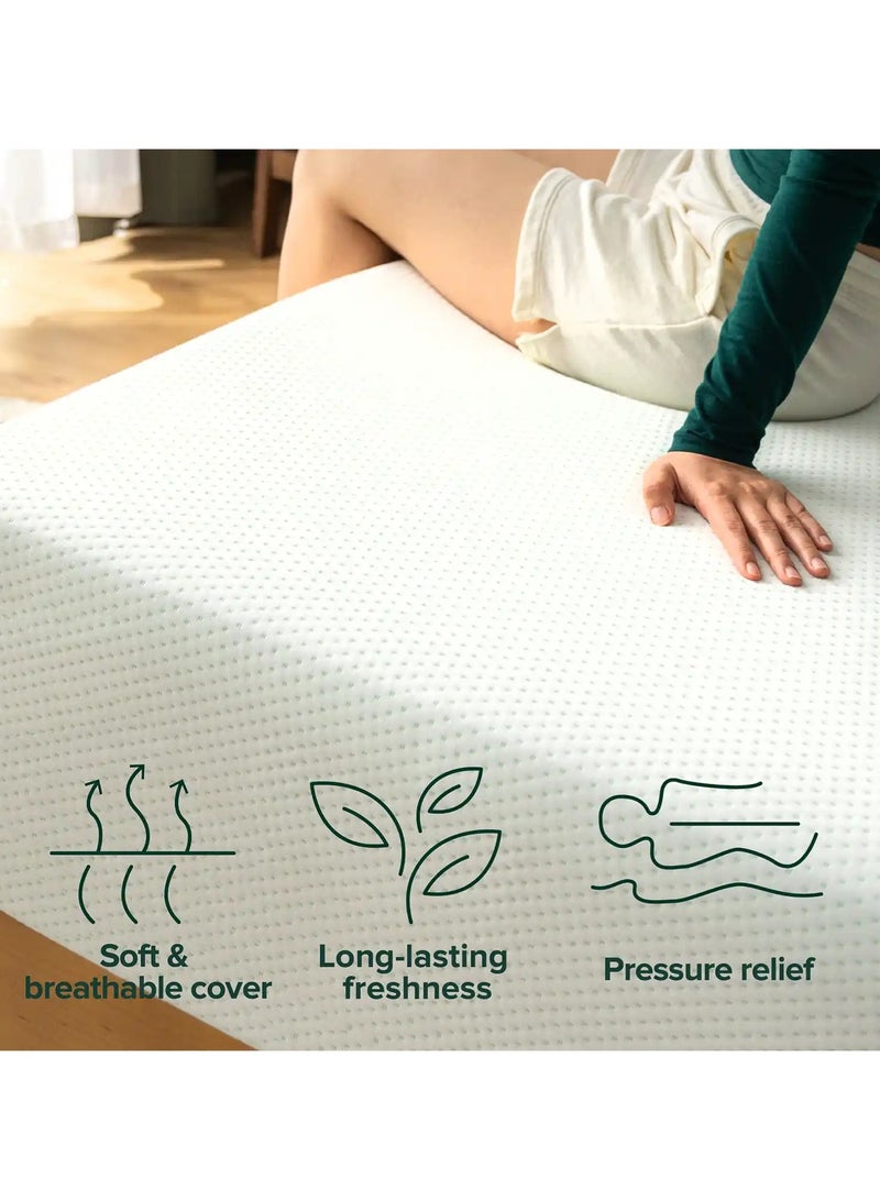 Zinus 30cm Green Tea Memory Foam Mattress | Queen Size | Medium-Firm Support | Fiberglass-Free | Zoned Pressure Relief | OEKO-TEX®| CertiPUR-US® Certified | Mattress in a Box | 160W×200L×30H CM - Image 5